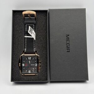 MEGIR Men's Analogue Army Military Chronograph M2061 Quartz Watch Needs Battery